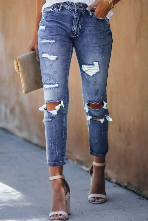 Fade Game Crop Jeans – Distressed, Cropped & Street-Ready