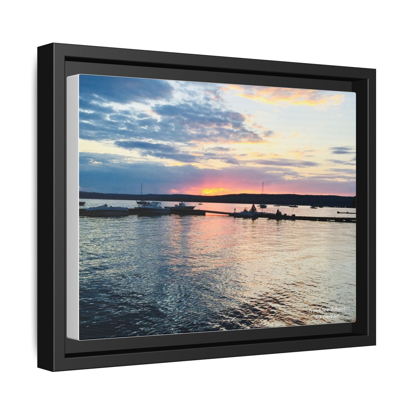 Madeline Island, WI Canvas, Framed (Multi-color)