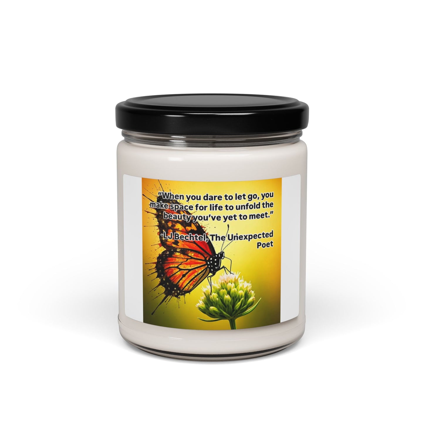 Air & Verse – Poem-Infused Soy Candle, 9oz of Serene Glow