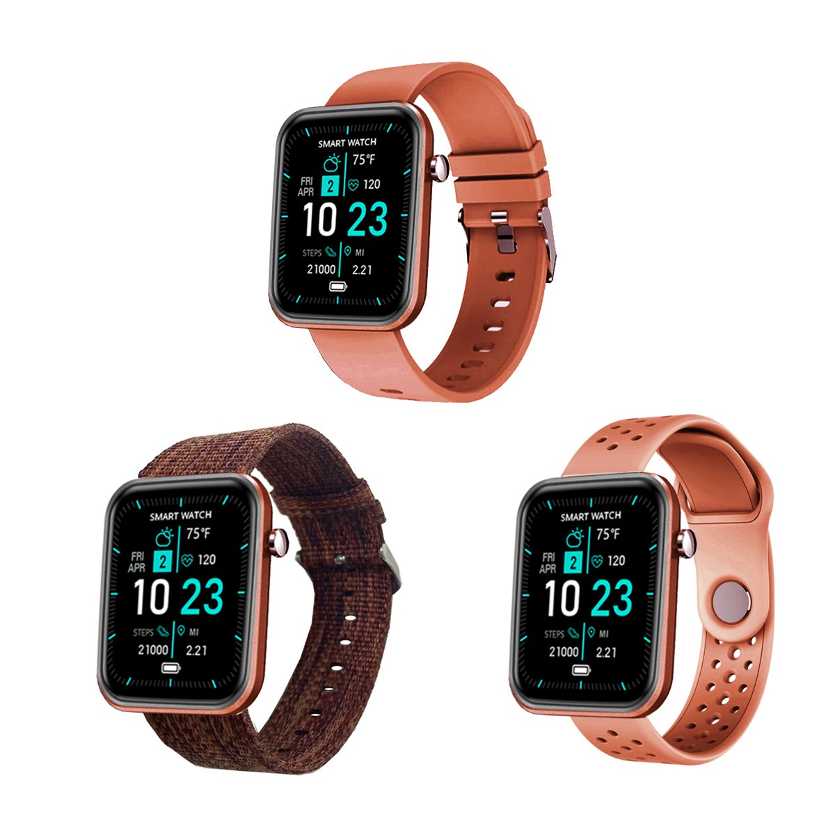 3-in-1 Smartwatch Set – Wellness on Your Wrist