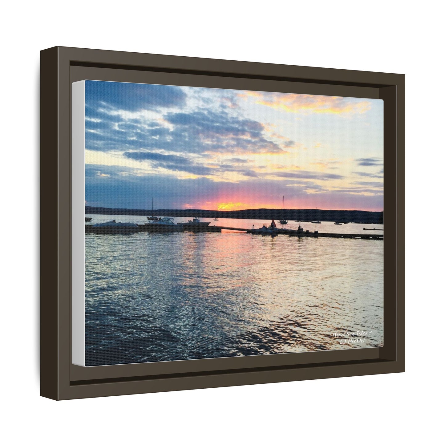 Madeline Island, WI Canvas, Framed (Multi-color)