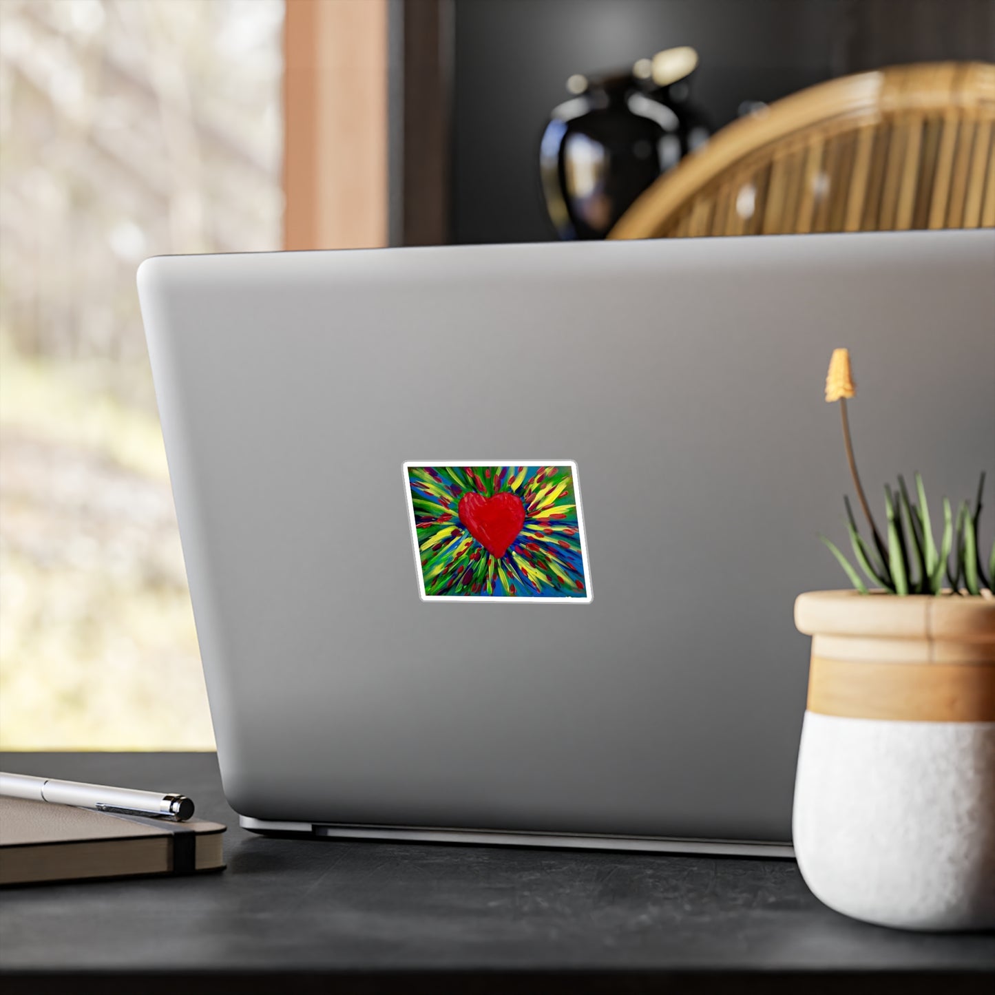 The Bleeding Heart Creation by Law Rence Kiss-Cut Vinyl Decals
