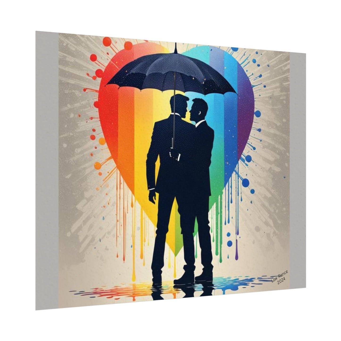 Lover's Weathering The Storm Together By Law Rence