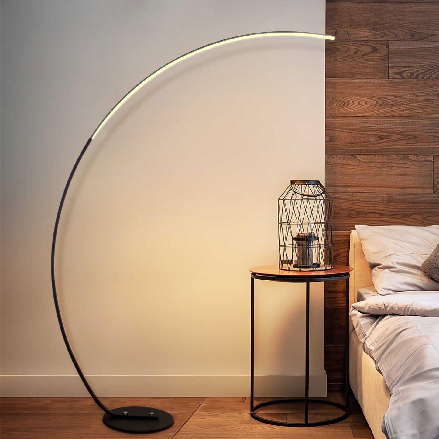 LumaCurve RGBW Floor Lamp Modern Arc Lighting