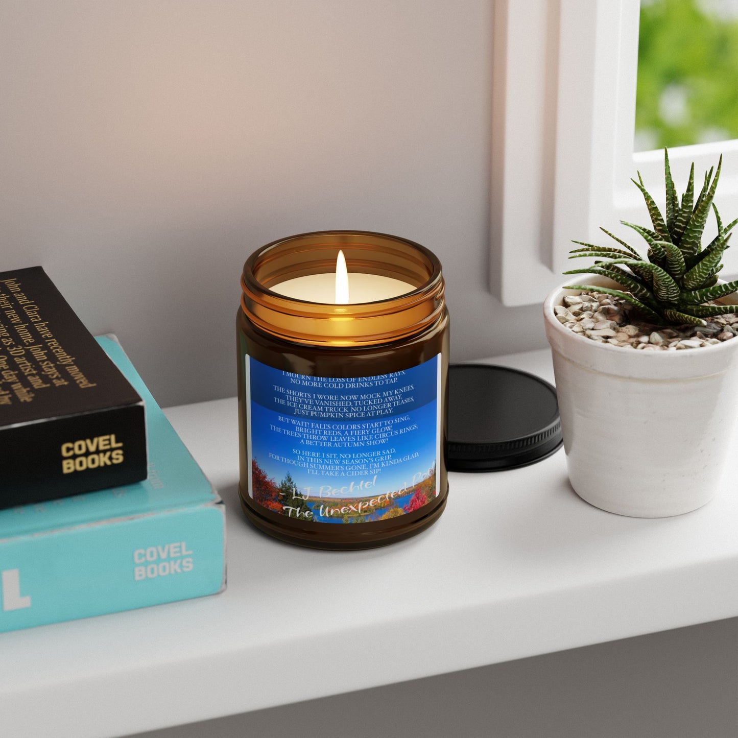 Whispers of Fall – Soy Candle Collection in Amber Glow (4oz & 9oz)