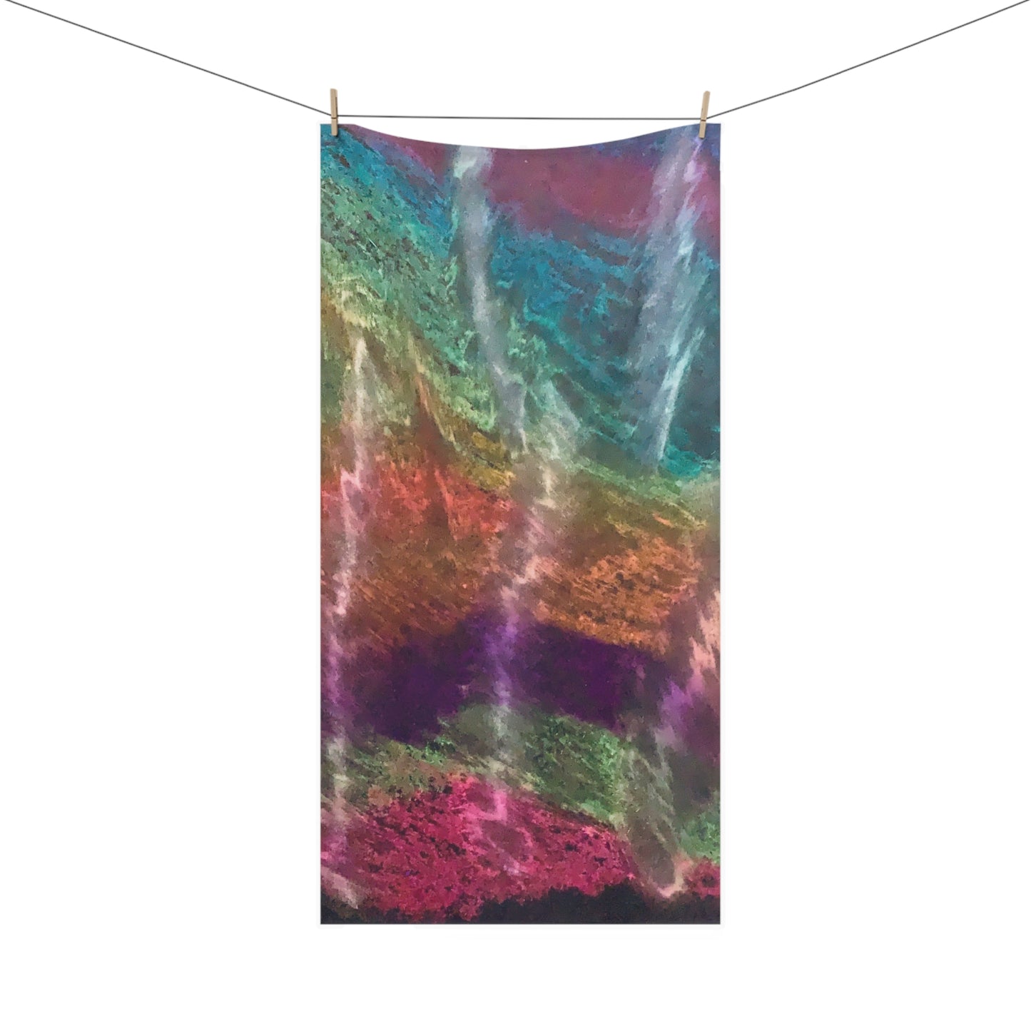 Art Noveau Mink-Cotton Towel by Law Rence. A perfect pairing with the Art Nouveau Shower Curtain