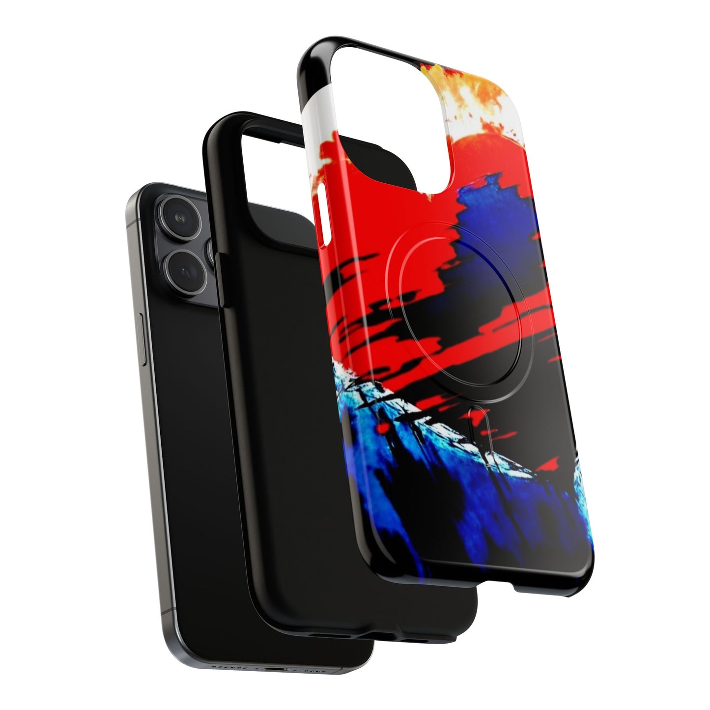Abstract Magnetic Phone Case - Special Edition Bleeding Heart 2025 by Law Rence