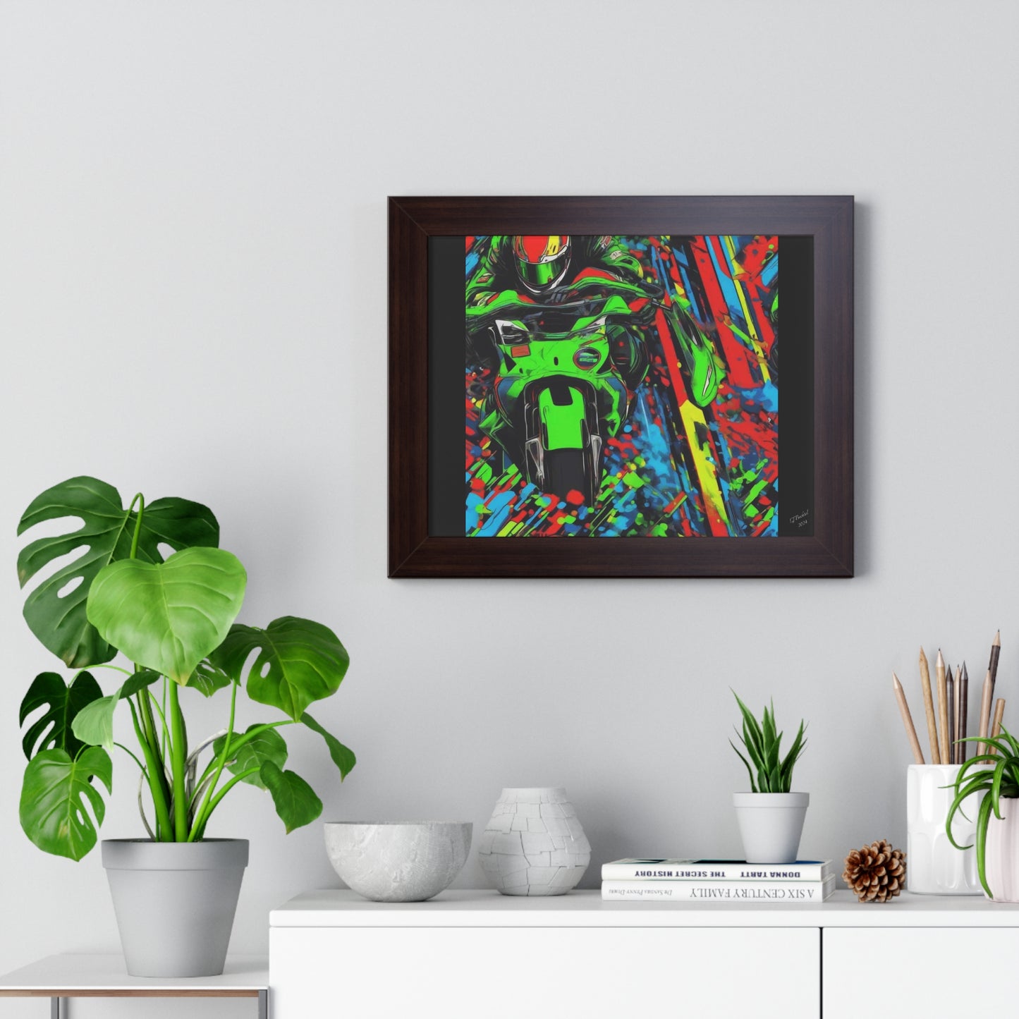 Motocycle Kyle, Framed Print