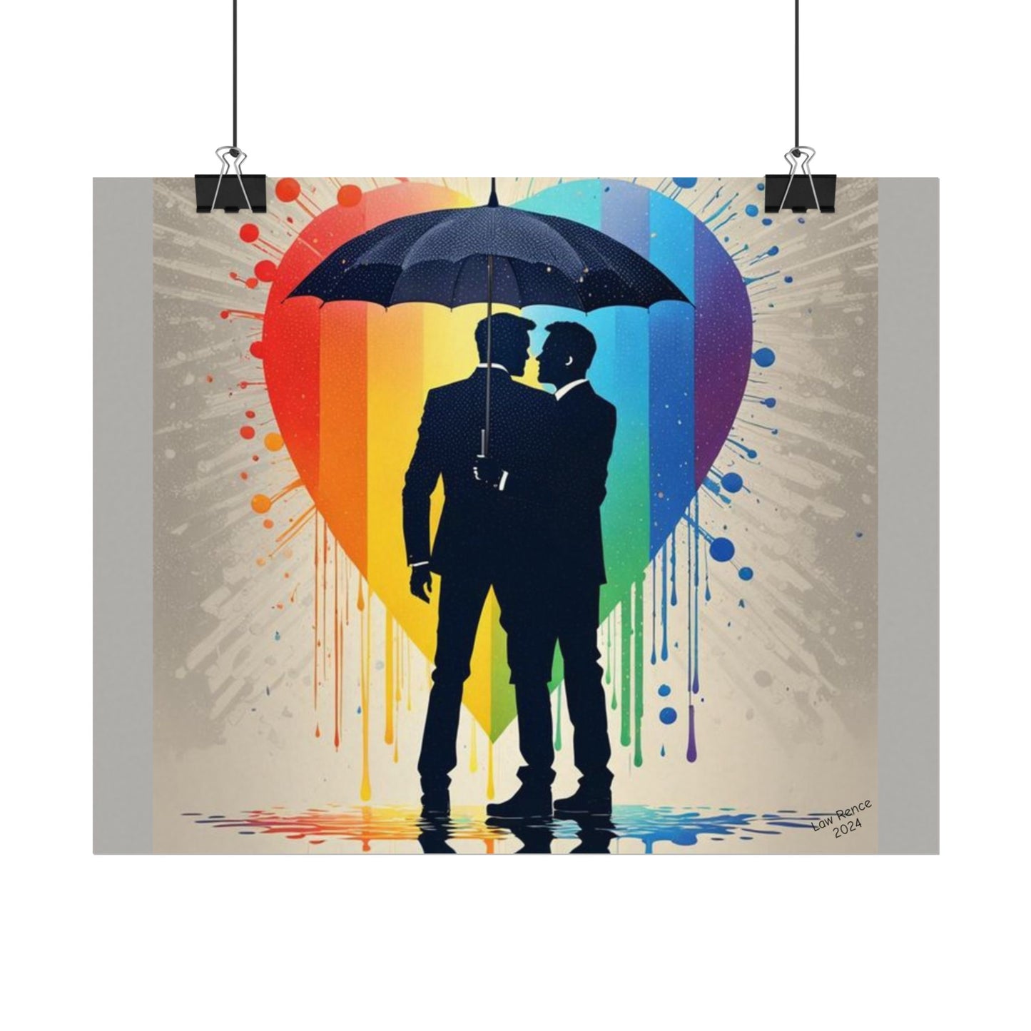 Lover's Weathering The Storm Together By Law Rence