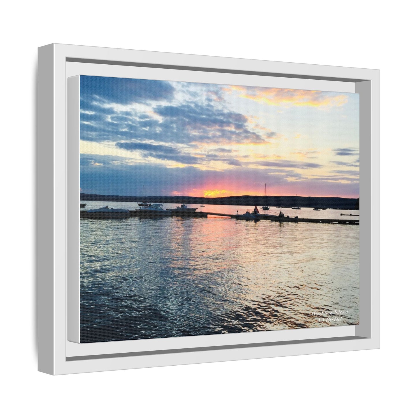 Madeline Island, WI Canvas, Framed (Multi-color)