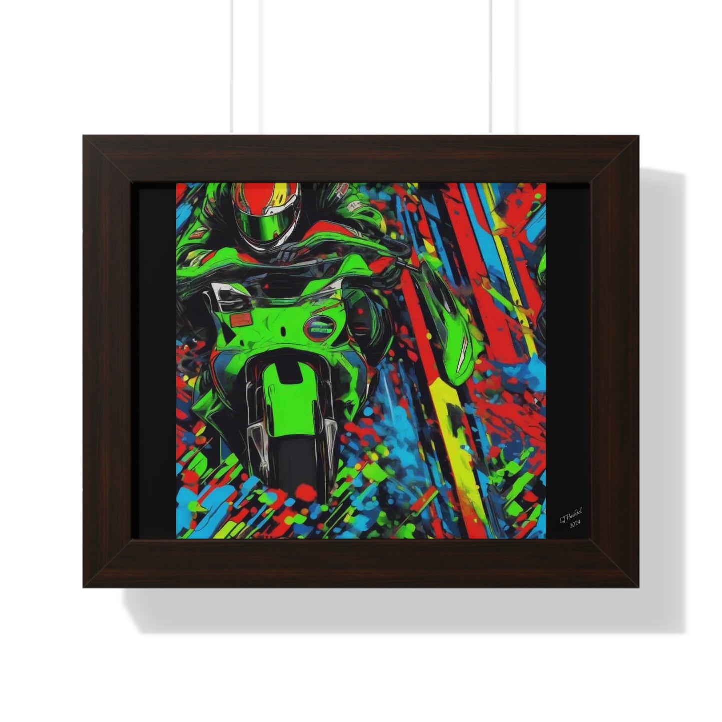 Motocycle Kyle, Framed Print