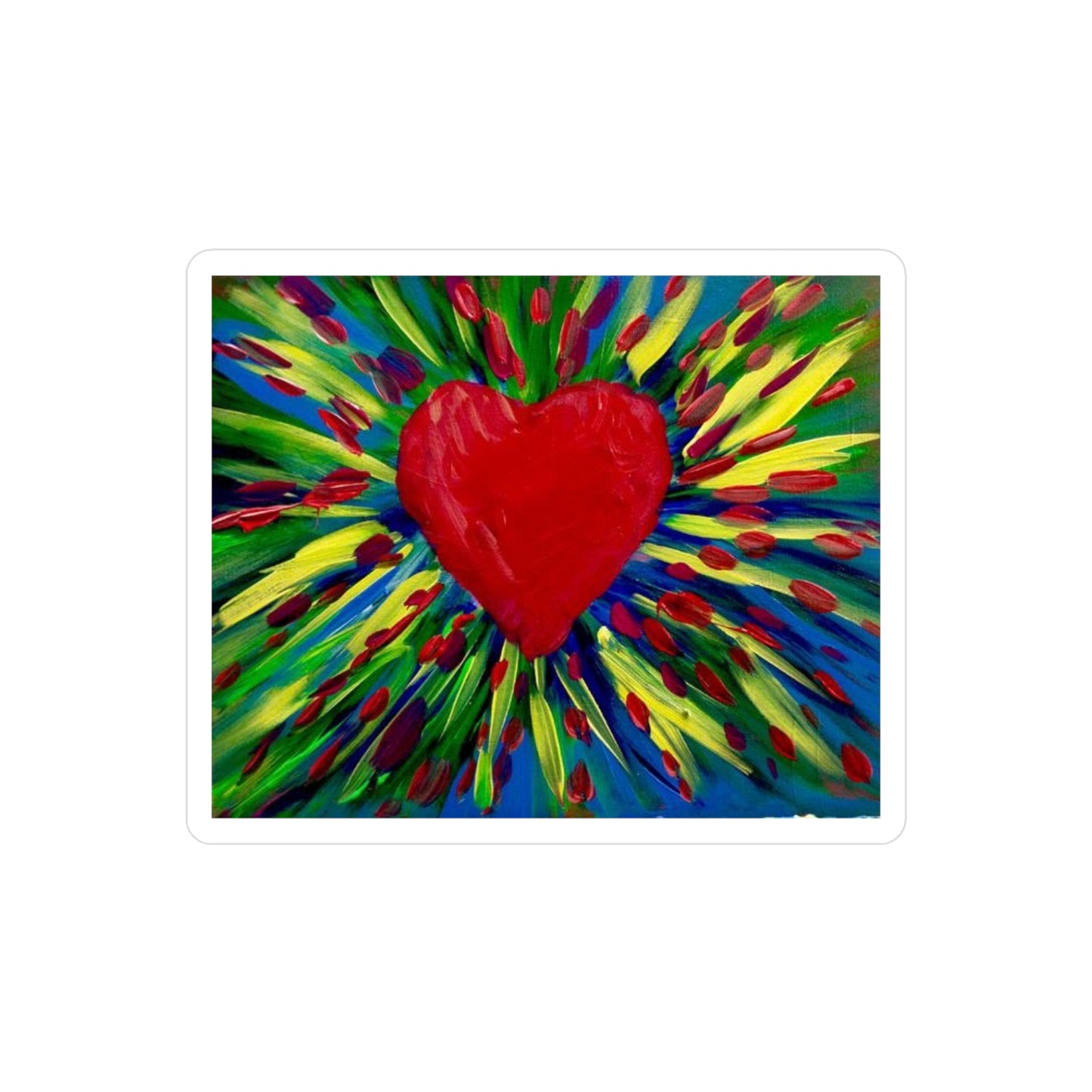 The Bleeding Heart Creation by Law Rence Kiss-Cut Vinyl Decals