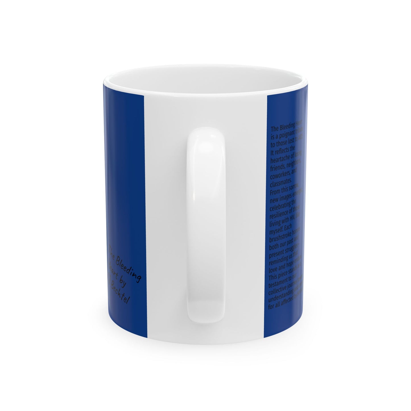 Ceramic Mug, (11oz, 15oz) featuring the Bleeding Heart by Law Rence Featuring the original 1996 Bleeding Heart Design