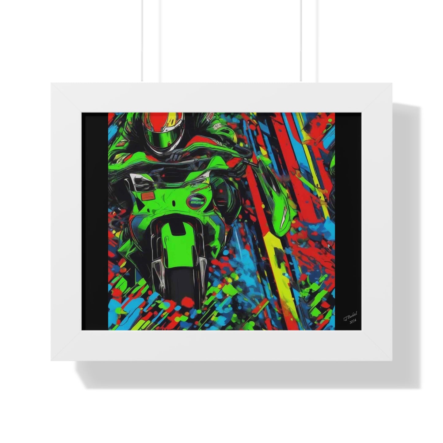 Motocycle Kyle, Framed Print