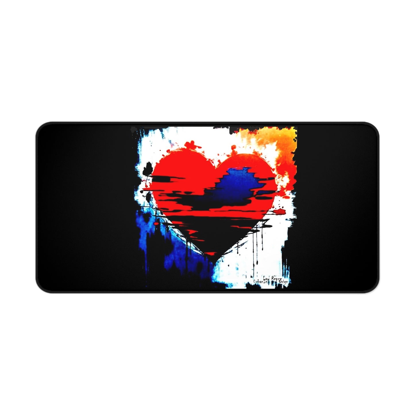 Painted Love Desk Pad for the Artsy Student or the Creative Individual