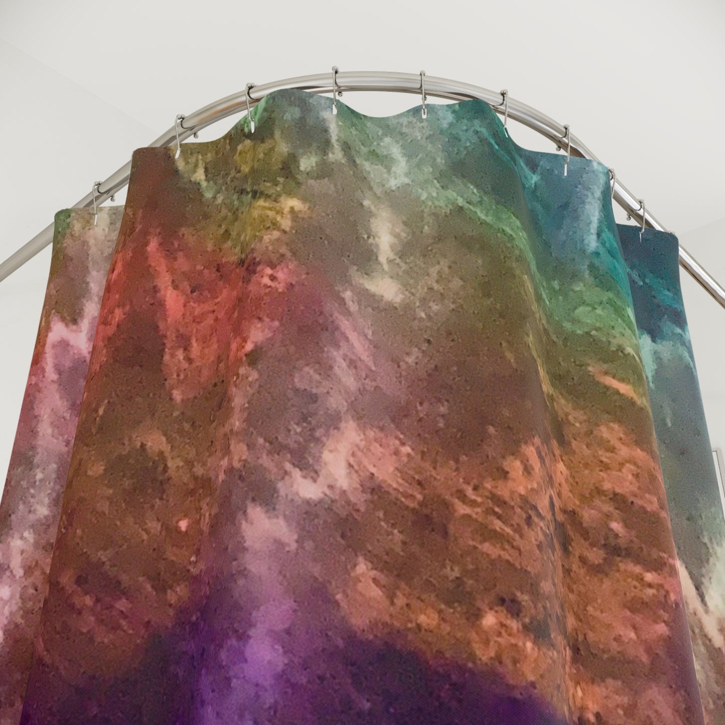 Art Noveau Painting on Shower Curtain by Law Rence