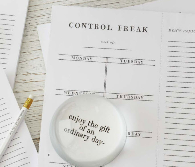 📅 Control Freak Weekly List Notepad – Desk Planner (8.5" x 11")