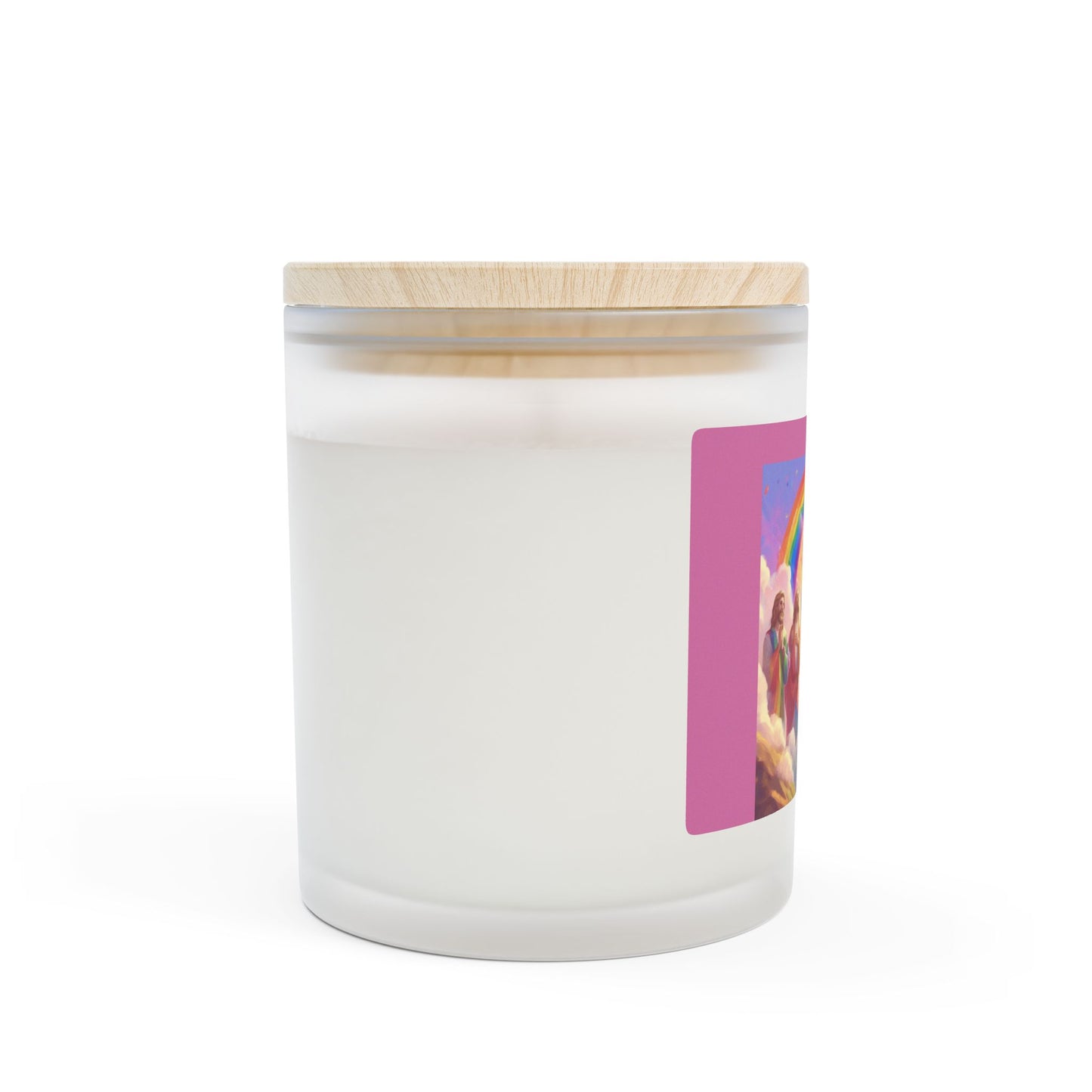The Jesus Embrace Frosted Glass Candle