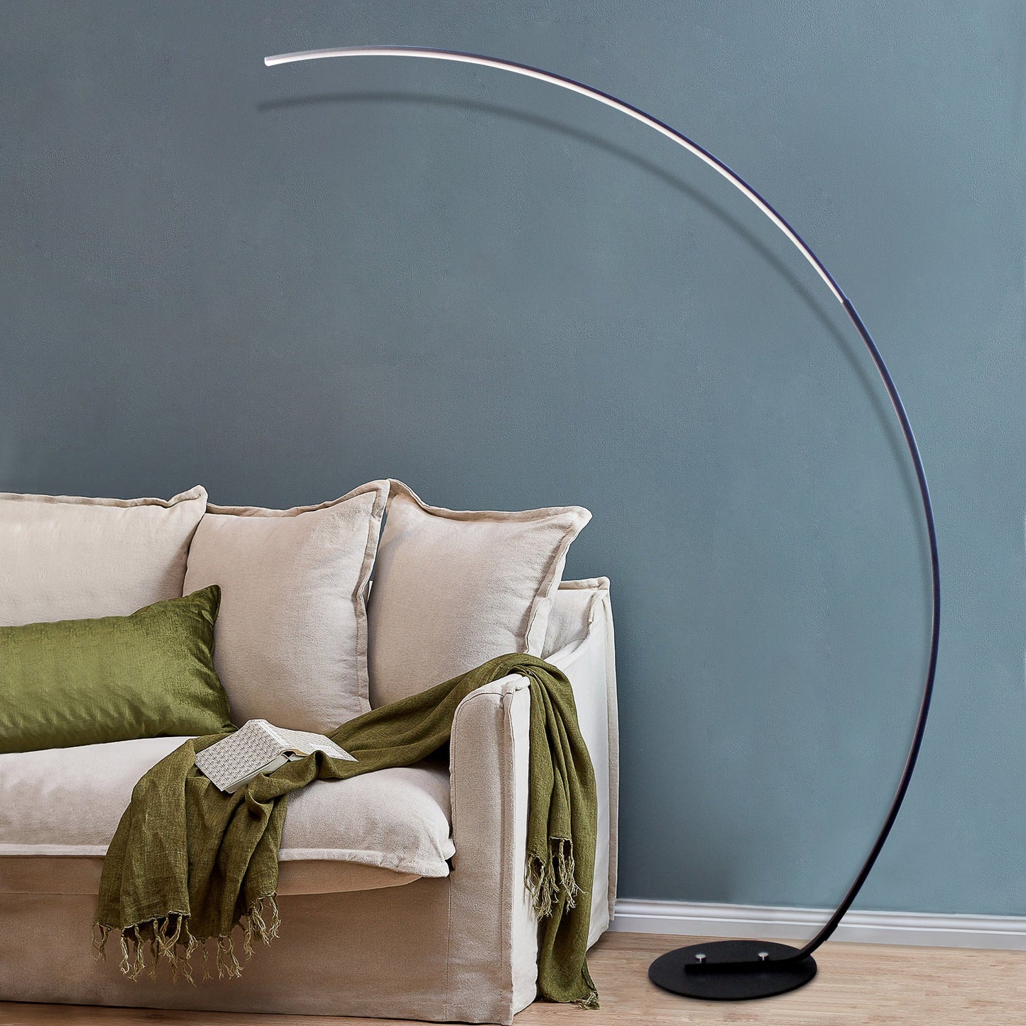 LumaCurve RGBW Floor Lamp Modern Arc Lighting