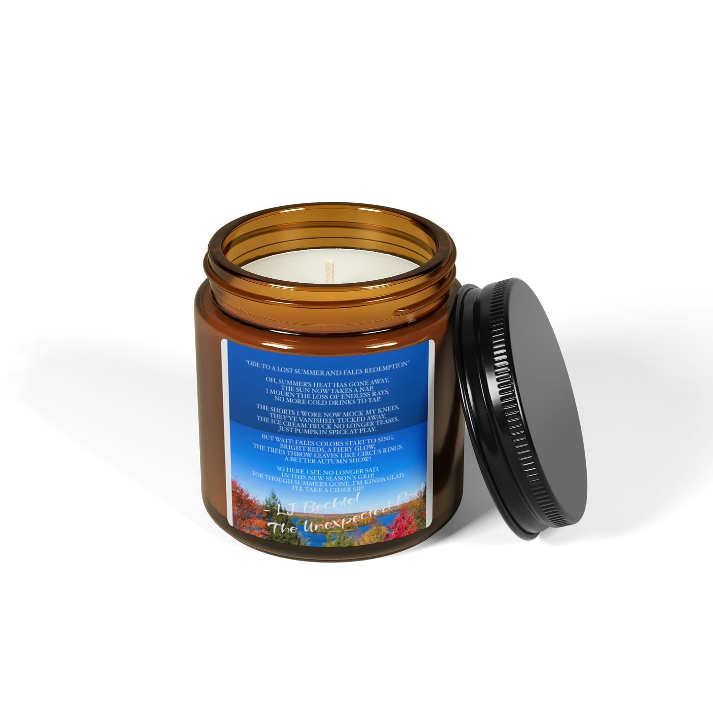 Whispers of Fall – Soy Candle Collection in Amber Glow (4oz & 9oz)