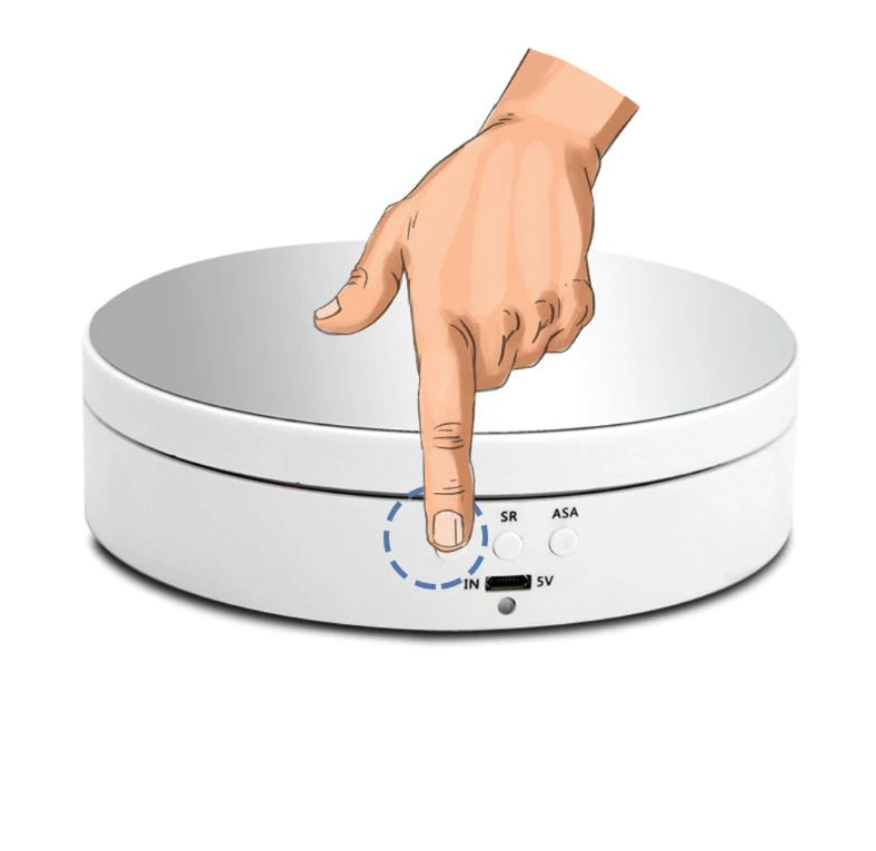 SpinScape™ 360° Electric Rotating Display Stand