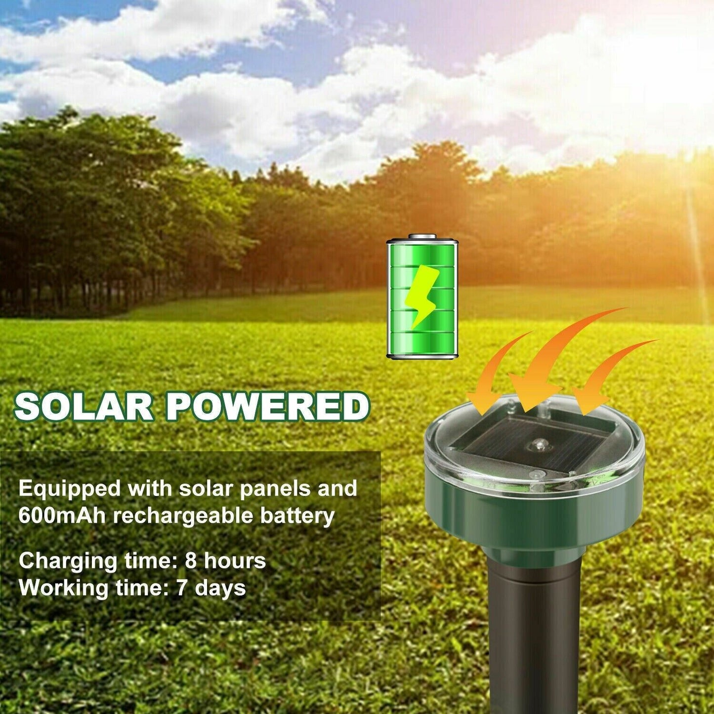 SolarGuard™ Ultrasonic Animal & Pest Repeller