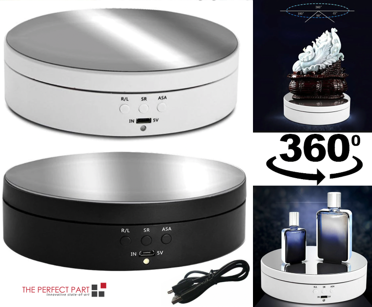 SpinScape™ 360° Electric Rotating Display Stand