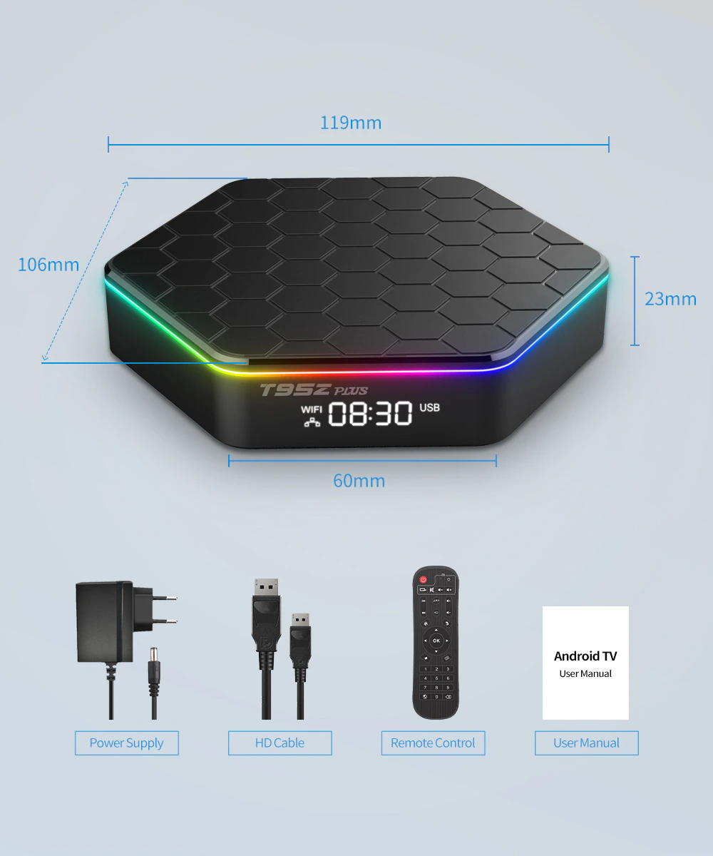 T95Z Plus Android 12.0 TV Box – Stream, Game, Repeat
