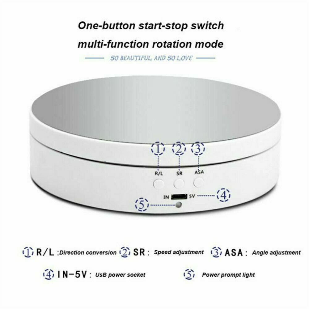 SpinScape™ 360° Electric Rotating Display Stand