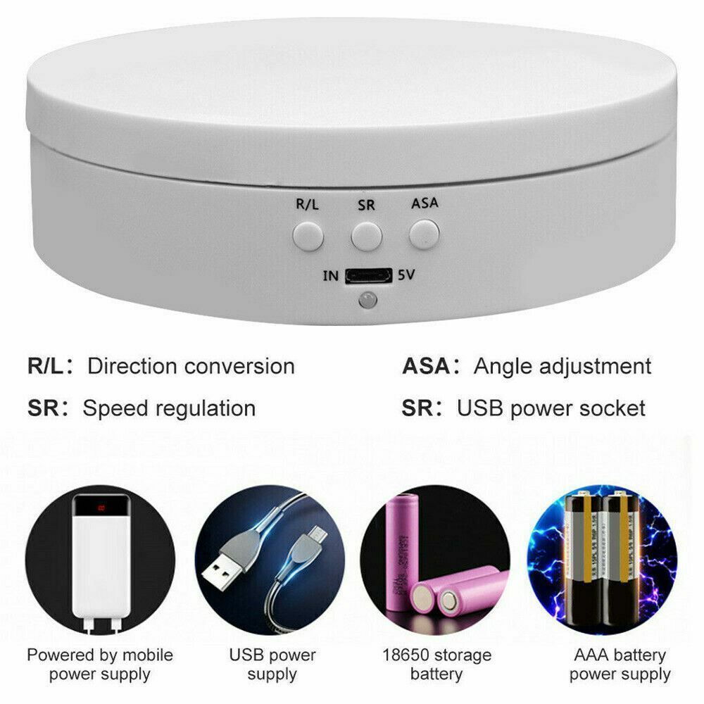 SpinScape™ 360° Electric Rotating Display Stand