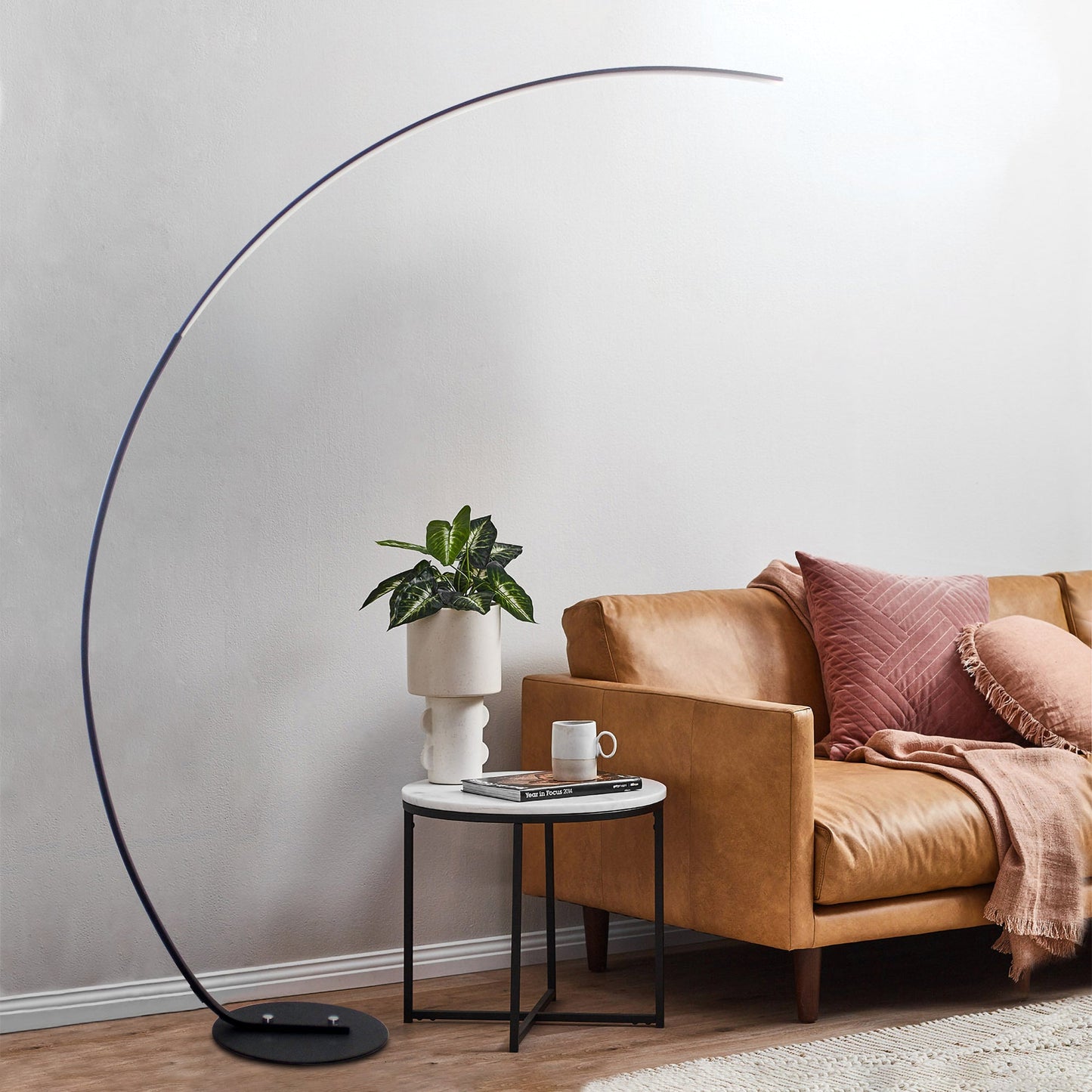 LumaCurve RGBW Floor Lamp Modern Arc Lighting