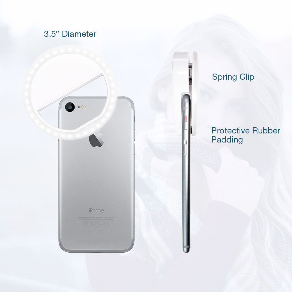 GlowSnap™ Clip-On Selfie Ring Light
