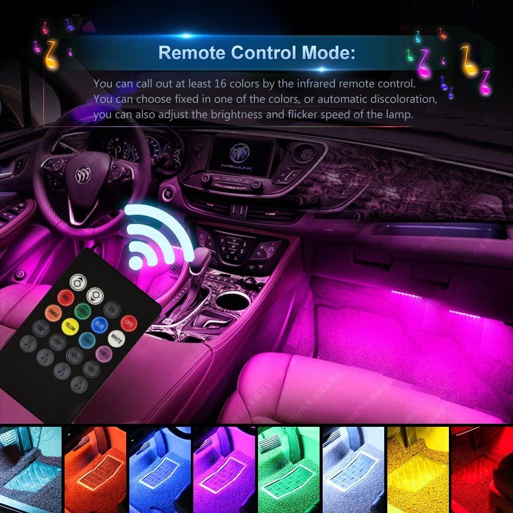 CruzeGlow SoundSync RGB Car LED Strips: Music-Activated Mood Lights