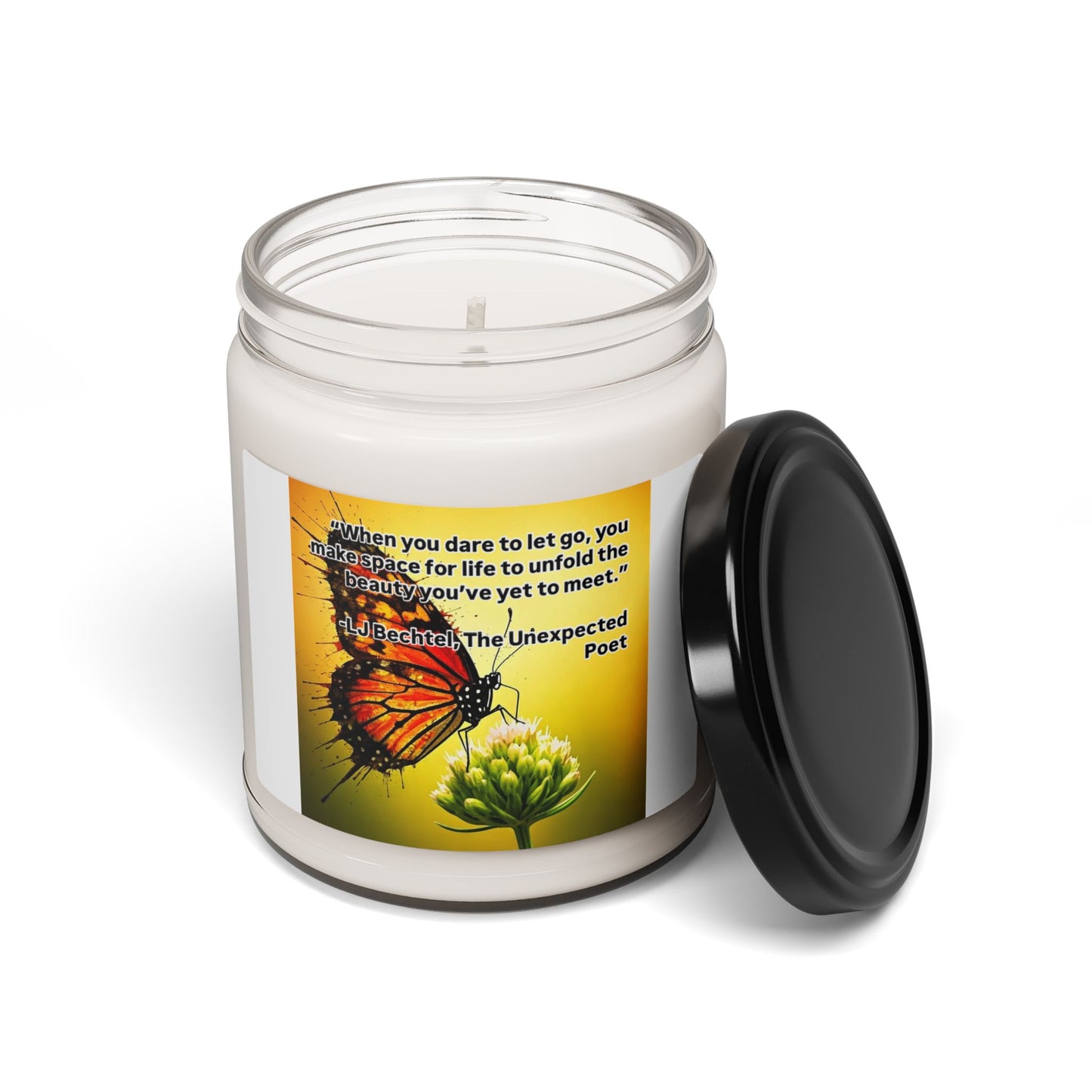 Air & Verse – Poem-Infused Soy Candle, 9oz of Serene Glow