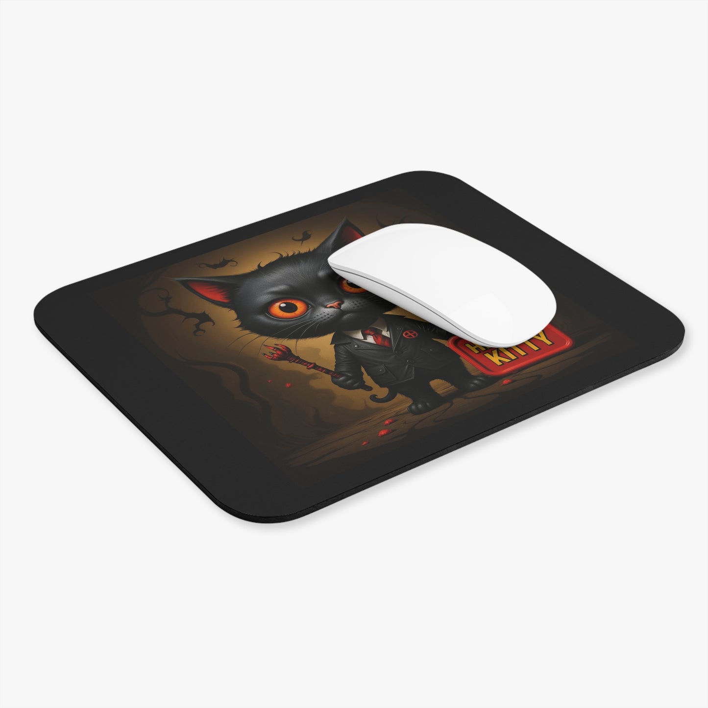 Desk Drama: Hell No Kitty™ Edition – Bold Mouse Pad for Bold People