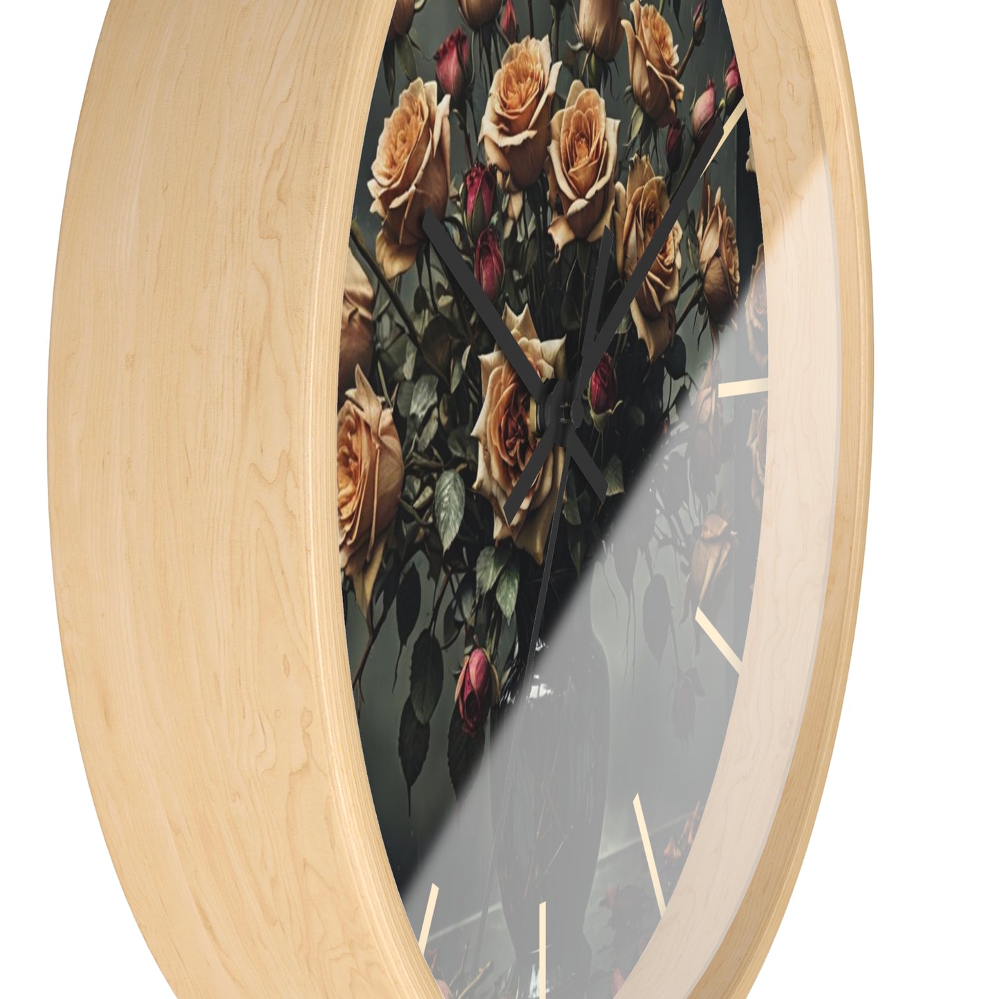 "Roses of Time" by Law Rence Wall Clock