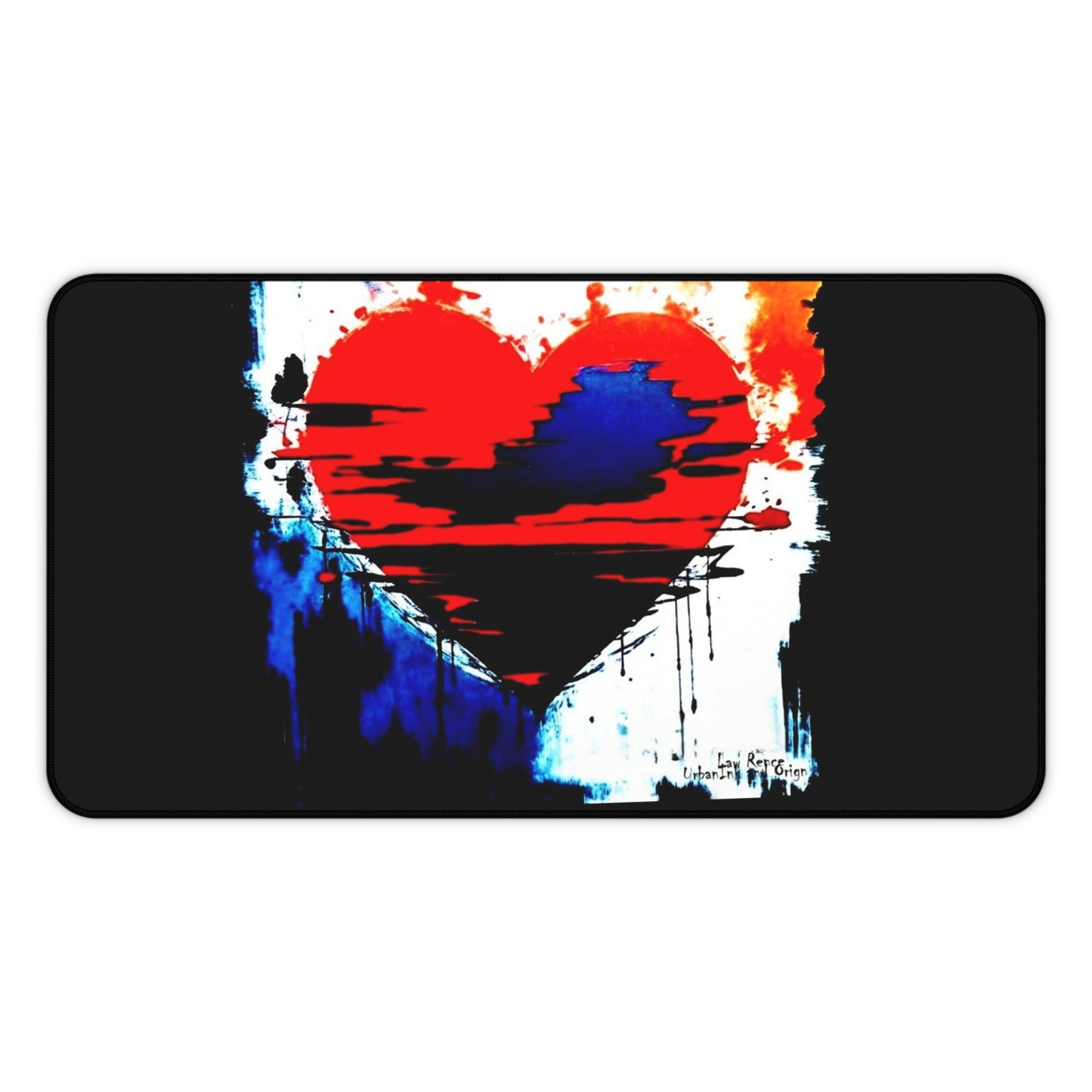 Painted Love Desk Pad for the Artsy Student or the Creative Individual