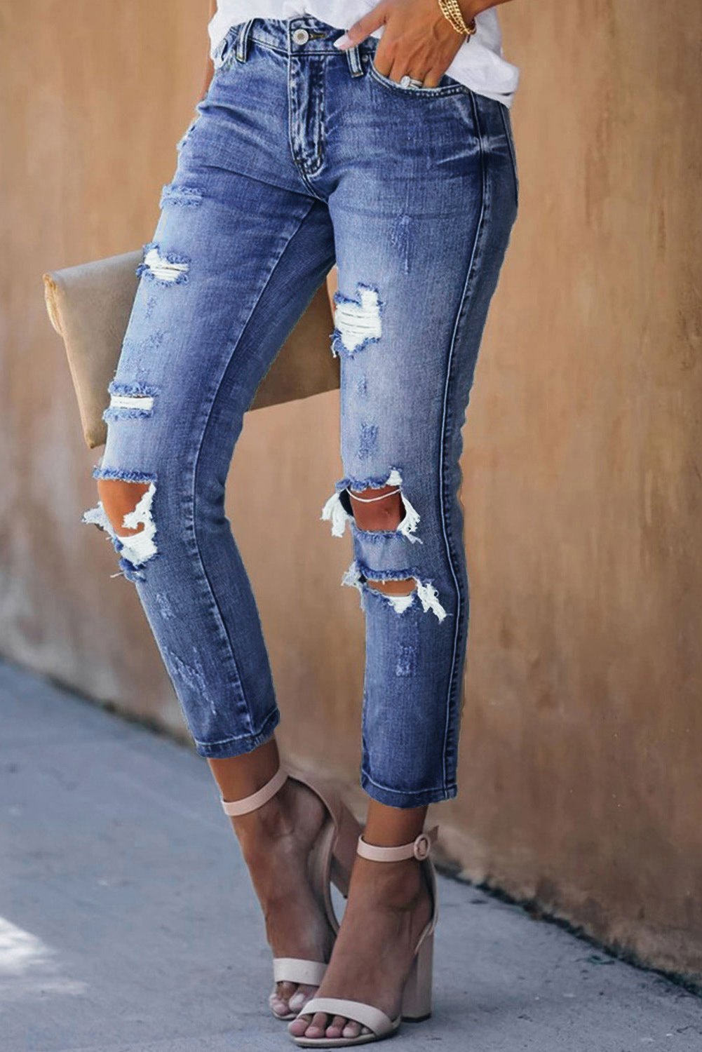 Fade Game Crop Jeans – Distressed, Cropped & Street-Ready