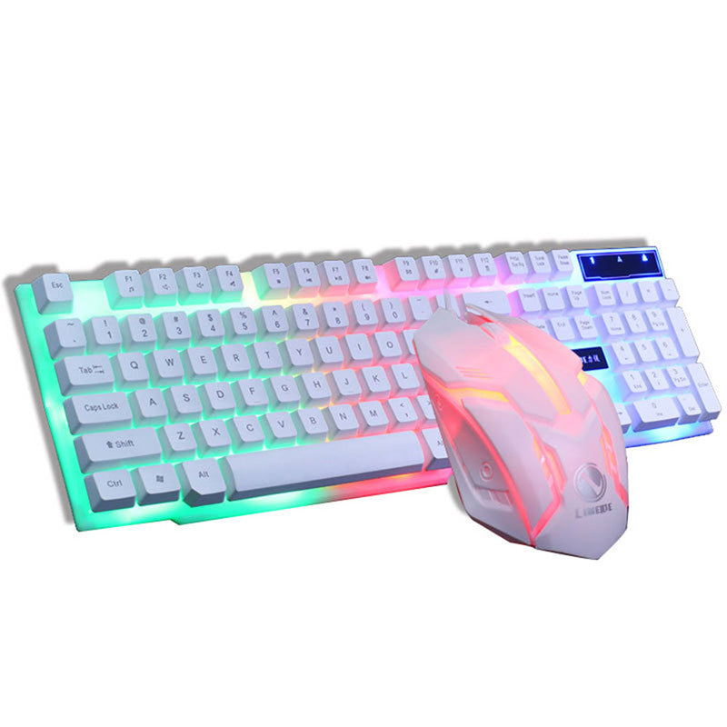 Glide+ RGB Gaming Keyboard & Mouse Combo – Wired LED Backlit Set
