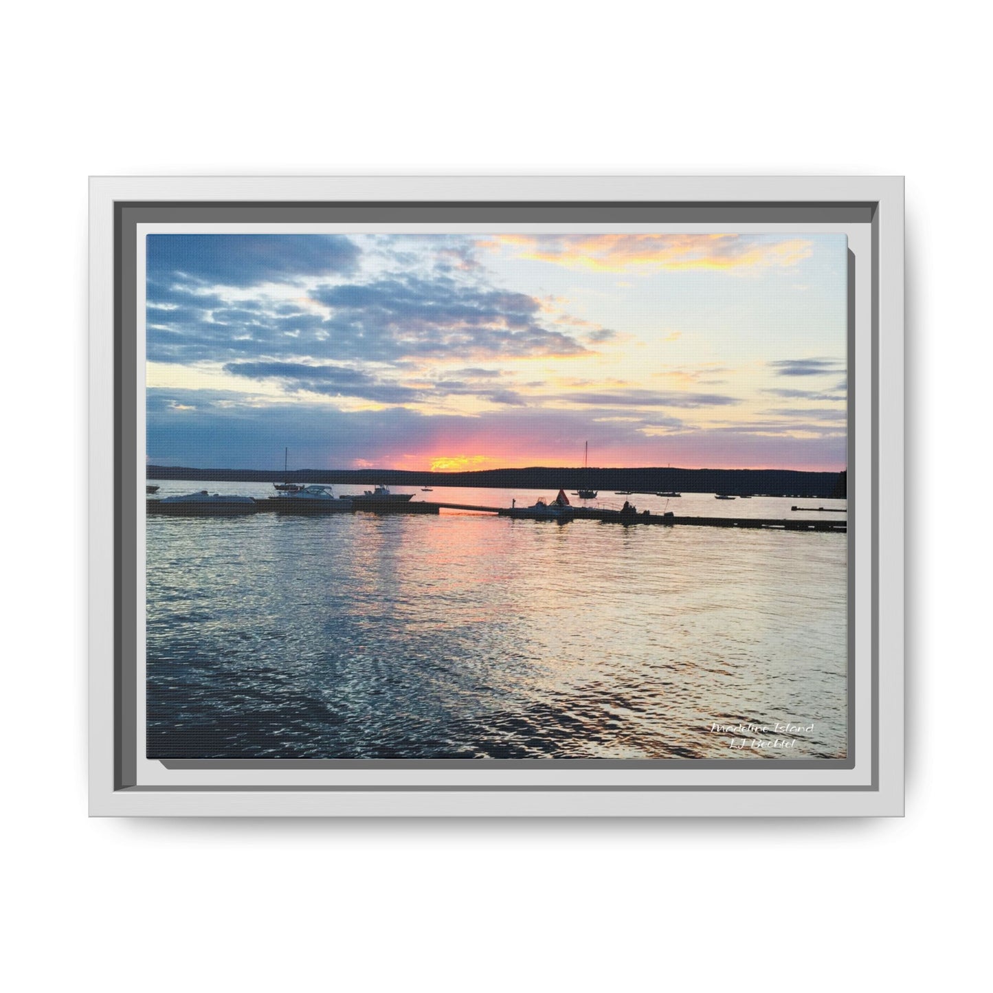 Madeline Island, WI Canvas, Framed (Multi-color)