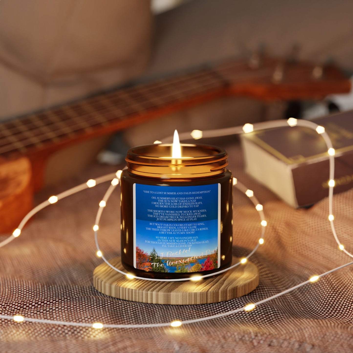 Whispers of Fall – Soy Candle Collection in Amber Glow (4oz & 9oz)