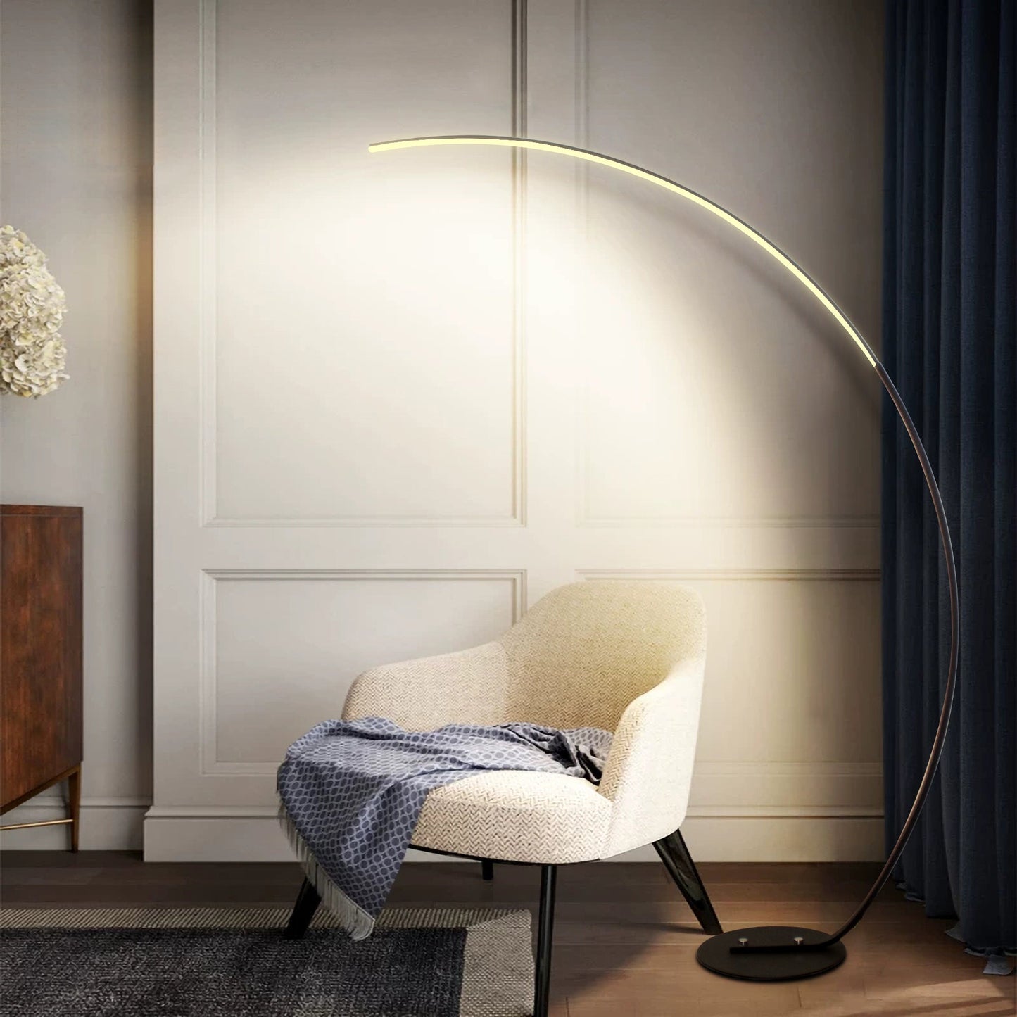 LumaCurve RGBW Floor Lamp Modern Arc Lighting