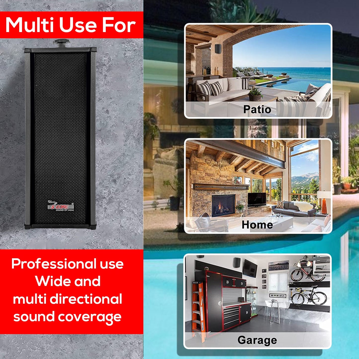 Wall Rockers: 100W Outdoor Sound That Knocks Without the Box!