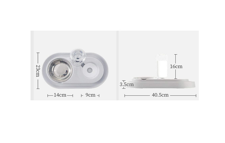 FeedMe™ Hydration & Feeding Station – Bowls with Auto Water Bottle