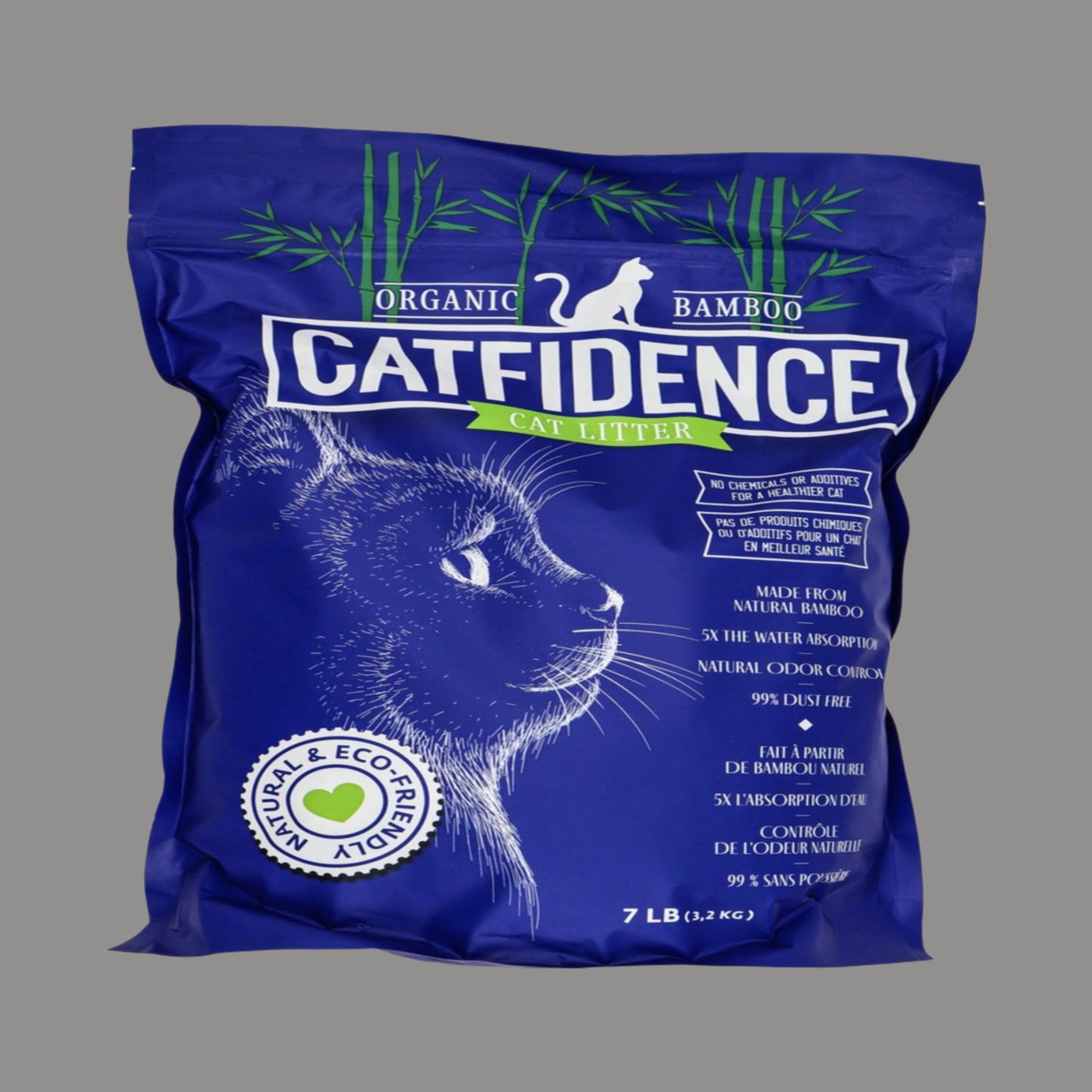 Catfidence Organic Bamboo Chews packaging on a white background