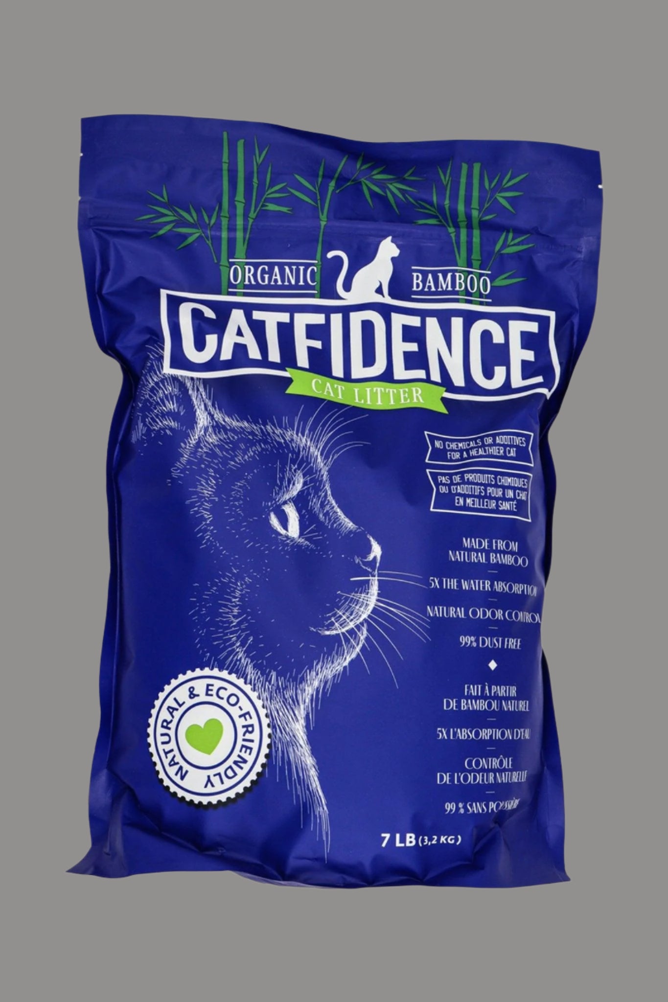 Catfidence Organic Bamboo Chews packaging on a white background