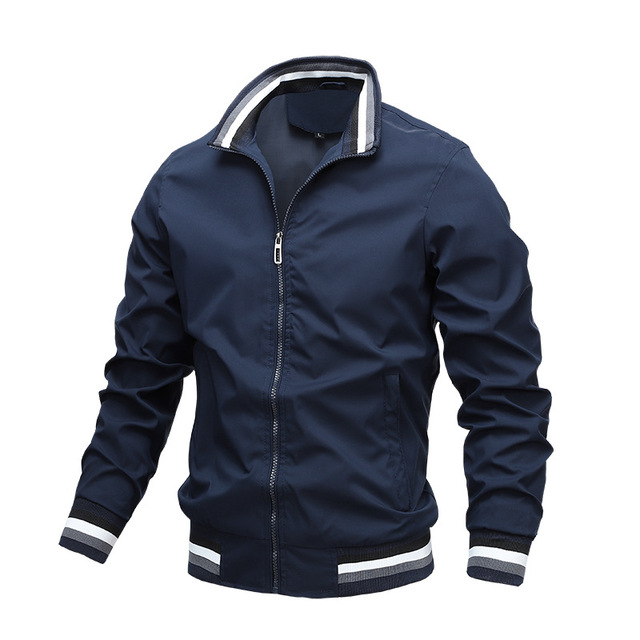 AeroForm Men’s Slim Fit Bomber Jacket Casual Autumn Windbreaker