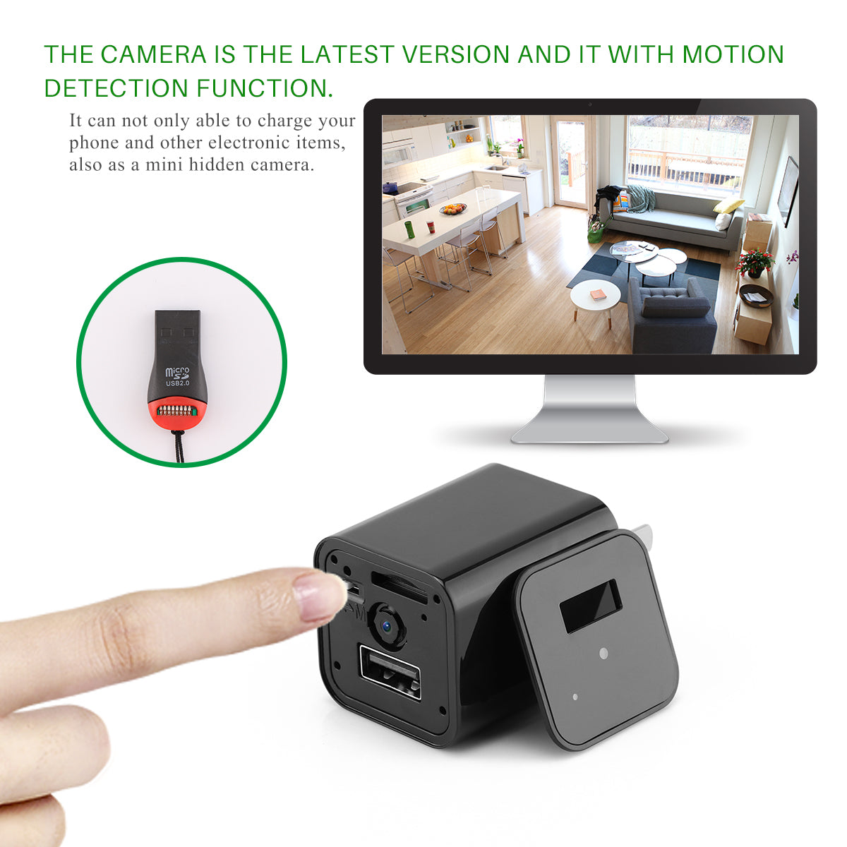 SneakyPlug™ 1080P USB Charger Cam – Your Invisible Roommate
