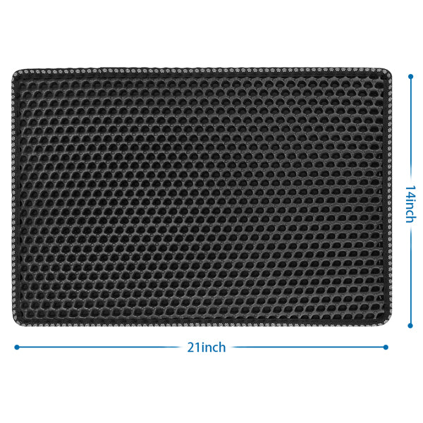 PawProof™ Double-Layer Cat Litter Mat – Traps Mess, Saves Stress