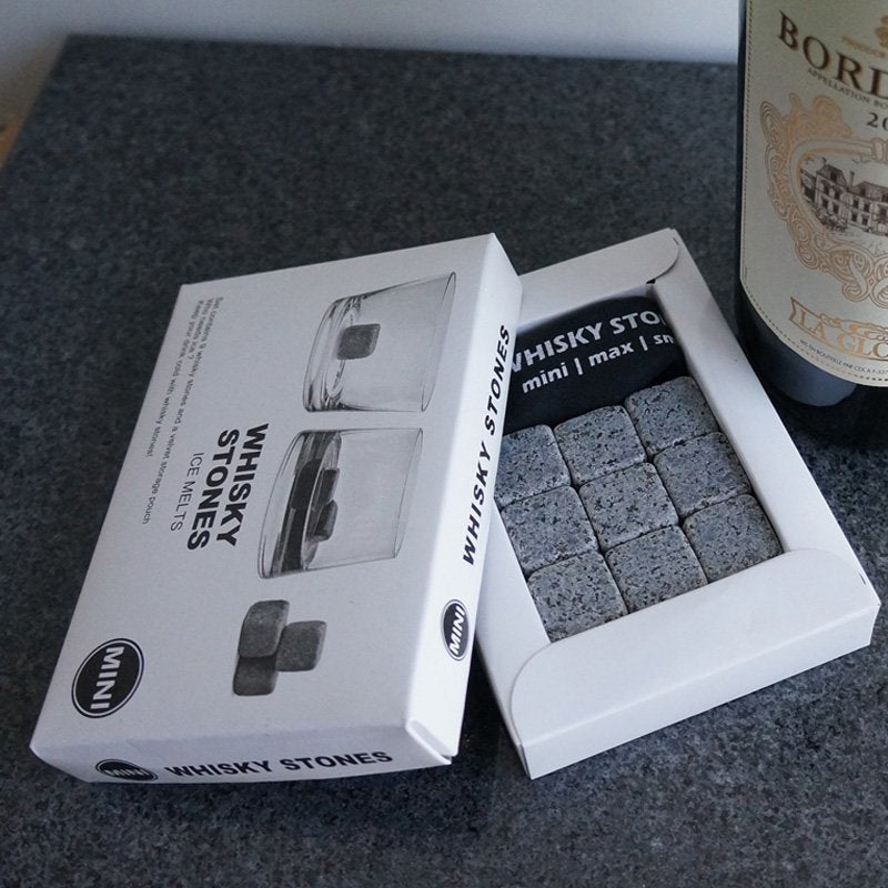 StoneCraft Whisky Stones Set Reusable Chilling Rocks for Spirits